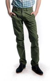 Spodnie Materiałowe Męskie Lee Chino Slim Green L768CA67